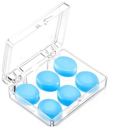 Silikon Ohrstöpsel, 3 Paare Gel Ohrstöpsel Wiederverwendbare Silikon Ohrstöpsel Wasserdichte Ohrstöpsel wiederverwendbare formbare softe Silikon Ohrenstöpsel als Anti Schnarch Schutz und Gehörschutz