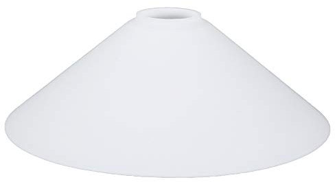 Abat-jour en verre de rechange - Blanc mat - Diamètre : 250 mm - E27