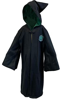 Groovy Uk Mädchen Slytherin Kleid, Schwarz/Grün, Größe L, schwarz/grün, 140