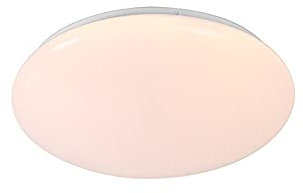 Qazqa - Modern Deckenleuchte I Deckenlampe I Lampe I Leuchte weiß inkl. LED und Dimmer mit Fernbedienung - Iene I Wohnzimmer I Schlafzimmer - Kunststoff Rund - I LED