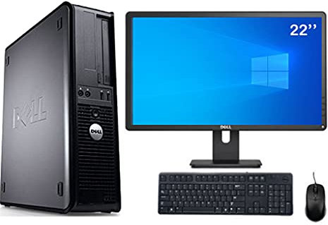 Lot complet pour moniteur 22 + PC fixe/8 Go RAM/WINDOWS 10 / DVD RW/INTEL Dual CORE/Kit clavier et souris (reconditionné certifié)