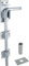 IRONTITE® - Bullone a goccia zincato per cancelli in legno, montaggio superficiale, ideale per porte e cancelli, 300 mm