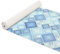 ANRO Weichschaummatte Badematte Badvorleger Duschvorleger Antirutsch Badläufer Patchwork Blau 100x65cm