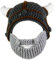 YEKEYI Handgefertigter Strickhelm und abnehmbarer Barbar-Ritter-Strickmütze, Wikingerhörner, Beanie, lustige Mütze, grau, S