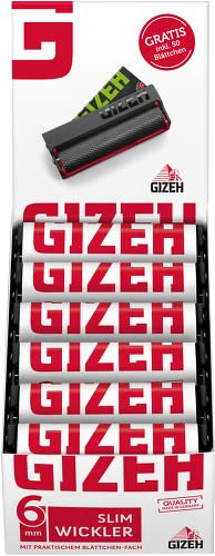 1 Display (12 Stück) GIZEH Slim Wickler, für Filter mit 6 mm Durchmesser