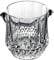 Durable Seau à Glace en Verre Cristal avec poignée, 1 Litre de Seau à Glace sans Plomb, Seau à Champagne Transparent, Garde la Glace congelée Plus Longtemps. Garder congelé