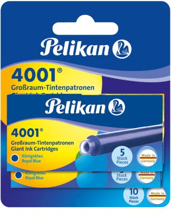 Pelikan 330852 - Tintenpatrone 4001 Grossraum 6 Faltschachteln mit je 5 Patronen