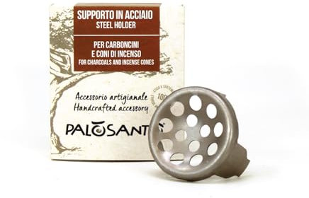 PALOSANTO - Support pour Charbon de Bois - Idéal pour Une Utilisation à l'intérieur du brûleur d'encens - Fabriqué à la Main en Italie