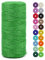 LEREATI Juteschnur 2mm x 100m, Paketschnur Naturfaser Gartenschnur Bastelschnur Jutegarn Juteseil, Jutekordel für DIY Kunstgewerbe, Gartenarbeit, Verpackung, Weihnachten Dekoration (Grün)