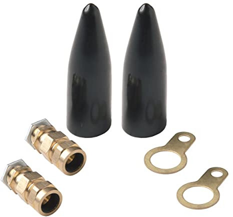 CW20SS Economy 20mm LSF Low Smoke Fumes Outdoor Brass Cable Gland Kits for SWA Armoured Cables Suitable for Outdoor use for Sockets & Junction Boxes (M20SS) (Kits of 2)