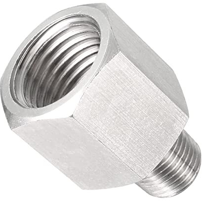 PATIKIL 1/8 NPT Maschio Tubatura a 1/4 G Femmina Tubatura Raccordo, Inox Acciaio Riduttore Adattatore Tubatura