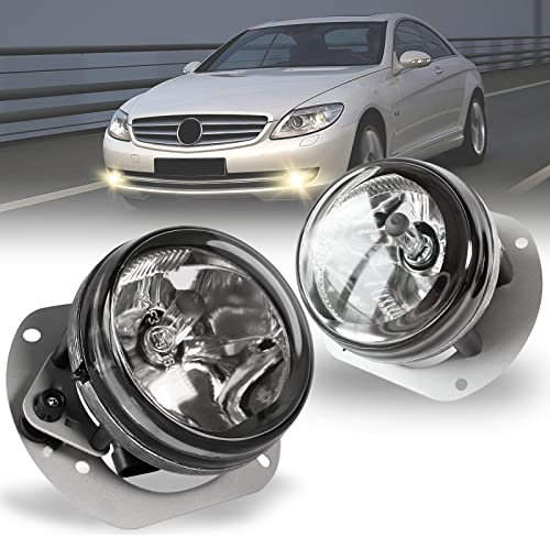 Tula Motoren Nebelscheinwerfer für 02-09 C209 W204 S204 W211 A209 C216 W164 W251 V251 R230 für AMG Set Stoßstange(63 AMG 280 320 350 350 500 2. 00 220 240 300 180) Ein Paar H7 (Klar Linse-N)
