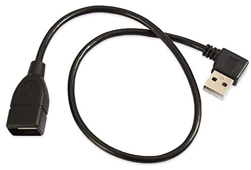 CY USB 2.0 A Type Male Right Angled to USB 2.0 Female Extension Cable 90 Degree Connector 40cm