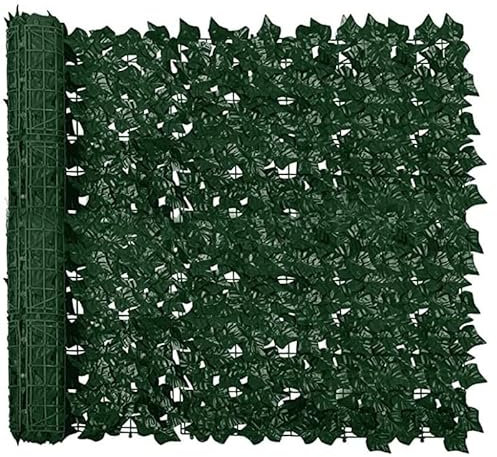 ZILOOK Efeu Sichtschutz Künstliche Efeu Hecke Sichtschutz Versorgung Landschaftszaun Leitplanke Netzzaun Gefälschte Blume Baum Blatt Eisenhaut Isolationszaun WEWYQSJXBXF-3610(Size:200x600cm)