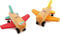 PLANÈTE BOIS - Pack mit 12 Flugzeugen - FSC - 030144APA - 12 Stück - Mehrfarbig - Holz - Kinderspiel - Freizeit - Kirmes - Zum Sammeln - 9 cm x 5 cm - Ab 18 Monaten