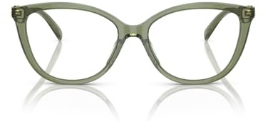 Michael Kors MK4109U Westminster Universal Fit Prescription Eyewear Frames, Green Transparent/Demo Lens, 54 mm