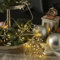 MARELIDA LED Lichterkette Pusteblume Feuerwerk Blume Deko Lichterkette für Innen 9 formbare Blüten L:2m mit Timer für Weihnachten Hochzeit Party Innendekoration Silber