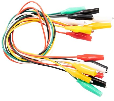 AZDelivery 30er Set Krokodilklemmen: Elektro Klemmen für Arduino Kit, Breadboard & Multimeter, 12V, Ideal für Experimente (50cm)