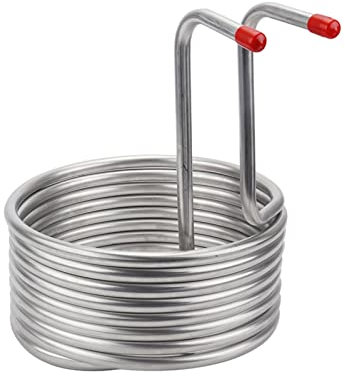 Wärmetauscher, Heimbrau-Tauchkühler, 12,7 mm Edelstahl-Kühlschlangenrohr-Wärmetauscher, Würzekühler in Lebensmittelqualität, schnelle Bierkühlung