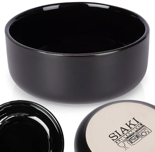 Vilde Keramikschälchen Keramikschüssel Snackschälchen Dipschälchen Schälchen aus Keramik schwarz 9 cm 150 ml