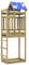 vidaXL Spielturm aus imprägniertem Kiefernholz, 85 x 52,5 x 239 cm, Kinderspielhaus, Kletterturm, Kinderspielplatz aus Holz