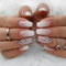 GZSYY Press on Nails Lot de 24 Faux Ongles Courts à Coller en Gel à Coller Patch Ongles Autocollant
