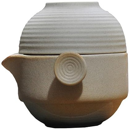 LABRIMP 1 Satz Tontee-Set Tragbare Kung-fu Chinesische Mit Tasse Outdoor Leicht Und Langlebig