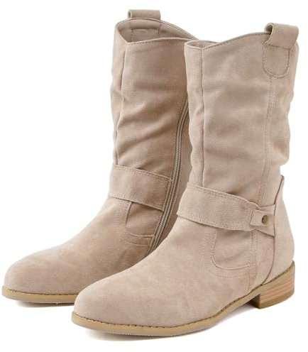 GFPGNDFHG Gummistiefel Damen Stiefeletten Damen Ohne Absatz Dirndl Stiefeletten Gummistiefel Halbhoch Schuhe Stiefel Wasserdicht Stiefel Weitschaft Schwarz