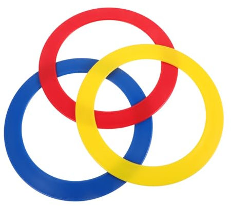 Vaguelly Handjonglage-fähigkeiten 3er-Set Zirkus-Performance-Ringe Akrobatische Show Werfen Fangen Für Party-übungen