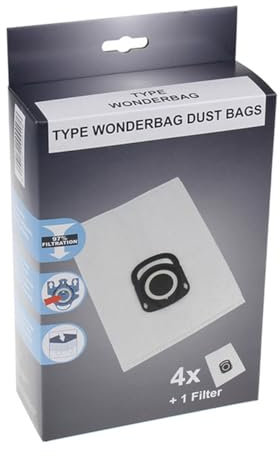 SOS Accessoire Boîte de 4 sacs + 1 filtre HYGIENE+ pour Aspirateur MOULINEX ZR200520