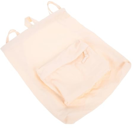 Holibanna 1stücke Drawstring Backpack Nylon Großer Sportbeutel Für Schwimmen Und Fitness Unisex Kordelzug-rucksack Weiß