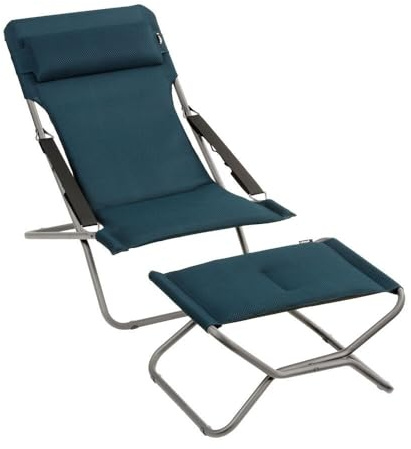 Lafuma - Ensemble Chaise Longue et Repose-Jambes