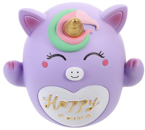 IMIKEYA Einhorngestaltetes Sparschwein Aus Robustem PVC Vinyl Kinder Sparspardose Süße Münzbox Für Mädchen Vielseitige Desktop Deko Und Geschenk