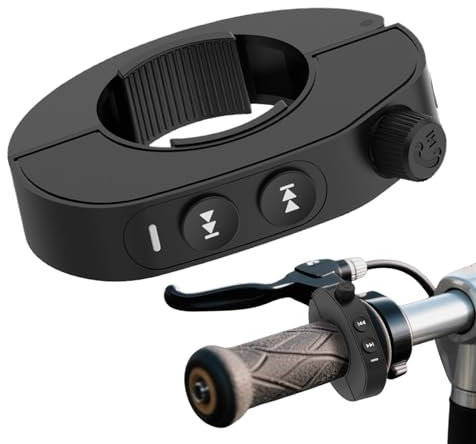 Biniveil Mando De Botón Multimedia, Mando para Ciclismo Móvil, Repuesto Giratorio Práctico para Familia Amantes del Aire Libre Scooters Moto