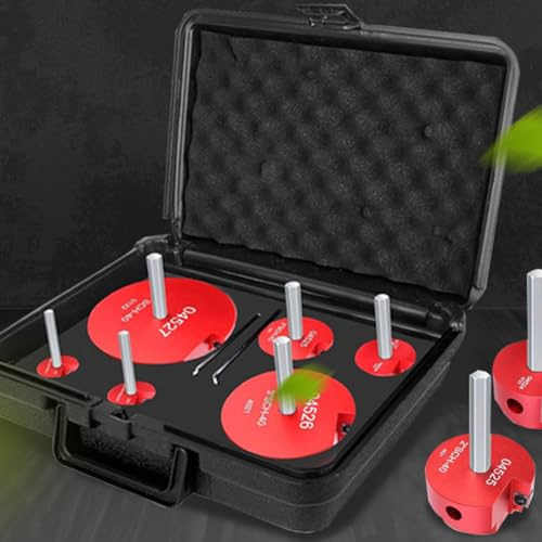 Kit de escariadores para tubos de PVC Besshepplo de 8 piezas. Juego de herramientas para escariar tubos con materiales de aleación de aluminio y acero inoxidable para un uso resistente y a prueba de ó