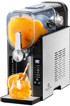 Slush Eis Maschine mit Kompressor, 1,6 Liter, 6 Programme, Touch-Display, Timer, BPA-frei, Automatische Reinigung