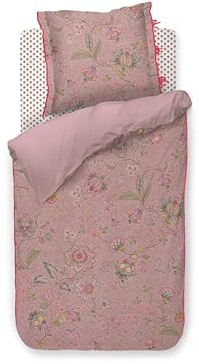 Pip Studio Mumbai Morning bettwäsche-Set 2 TLG. - 135 x 200 cm - Rosa - Baumwolle - mit Reißverschluss