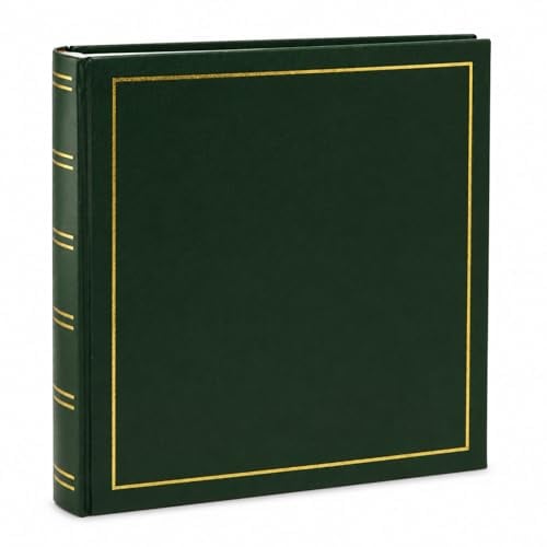 Classic Fotoalbum 30x30 cm 100 weiße Seiten Seiten Jumbo Buchalbum Fotobuch: Farbe: Grün