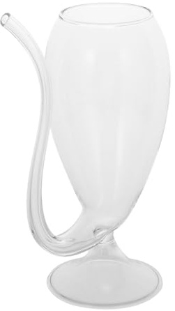 iplusmile Bicchiere da Vino in Vetro 1 Pezzo Design Semplice Multiuso per Festa e Uso Quotidiano con Sensazione Confortevole