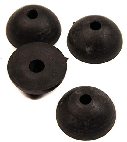 Dome Rubber Tap Washer 1/2 BSP Replacement 17mm Diameter (Pack of 4)