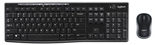Logitech 920-004513 – Wireless Desktop MK270 – Wireless Combo MK270, layout spagnolo, nero