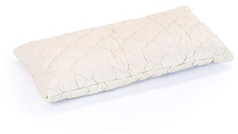 bionik by BioKinder Kissen Kopfkissen Kinderkissen aus Hanf & Baumwolle 40 x 80 cm Hülle: Batist 100% Bio Baumwolle, Füllung Stepphülle 100% Bio Baumwolle