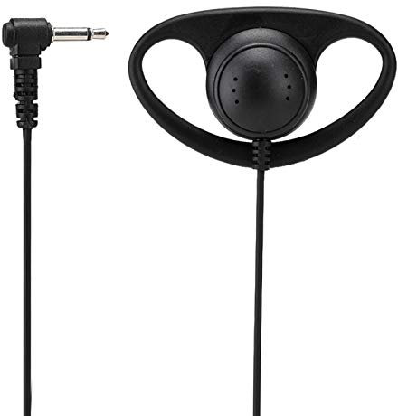 D Shape Earpiece, 3.5mm Listen Only Earpiece, Ear Hook Earpiece, for MP3 player, For CD player, Shoulder Microphone