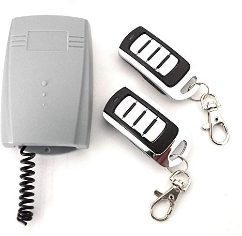 Radio Receptor Universal 433,92Mhz con 2 mandos a Distancia Rolling Code para Puertas de Garaje automáticas o Control Remoto.