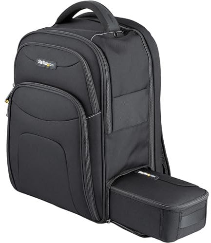 StarTech.com 15.6 Laptop Backpack with Removable Accessory Case - Professional IT Tech Backpack for Work/Travel/Commute - Durable Ergonomic Computer Bag - Nylon - Notebook/Tablet Pockets (NTBKBAG156)