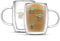 JoyJolt Awake! Grogu Coffee Mug Set of 2 Double Wall Mug. 13.5oz Large Espresso, Cappuccino or Latte Cup. Mandalorian Star Wars Mugs, Insulated Coffee Mug, Clear Glass Cups Coffee Cup Set