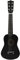 XIANXIAN Gitarren Übungshilfe, 21 Zoll Basswood Ukulele 6 Saiten Kleine Bass-Akustikgitarre Musikinstrumente mit Plektren for Gitarren Anfänger