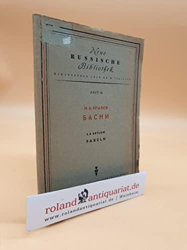 Neue russische Bibliothek - Heft 15 : Fabeln