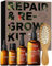 Gya Labs Repair & Re-Grow Kit mit Haarkamm (4er-Set) – Natürliche Düfte von Rosmarinöl, Karottensamenöl und Jojobaöl für die Haarpflege – Set mit ätherischen Ölen für Haar, Kopfhaut und Körper