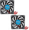 Jopto 2PCS Mini Brushless Silent 3D Printer Cooling Fan 80x80x10mm 8010 DC 5V Fan With 2 Pin Terminal Compatible With Makerbot 3D Printer PC CPU Computer Cases For DIY With 28cm 11.02inch Cable